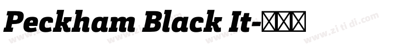Peckham Black It字体转换